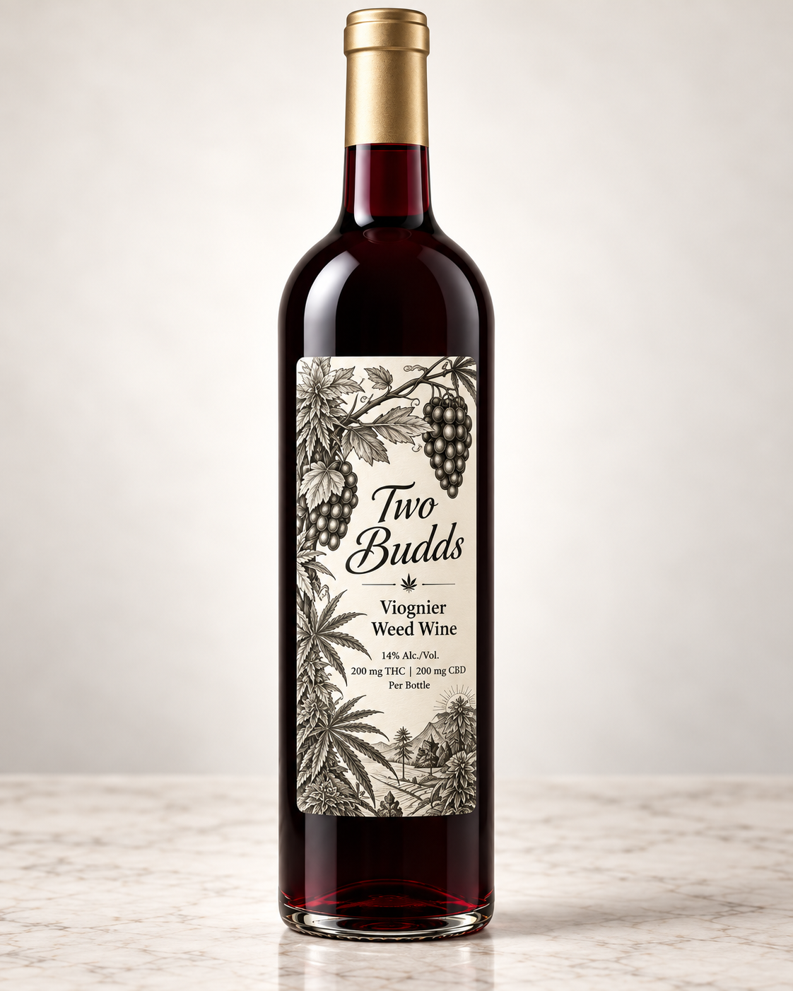 Two Budds Weed Wine
